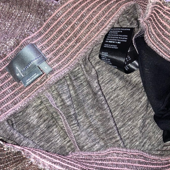 Anthropologie Pink Rose Metallic Shimmer Jogger Trouser Pants NWT - Picture 6 of 16